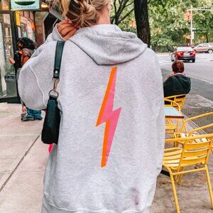 Starfit 3D Bolt Zip up sweatshirt gray